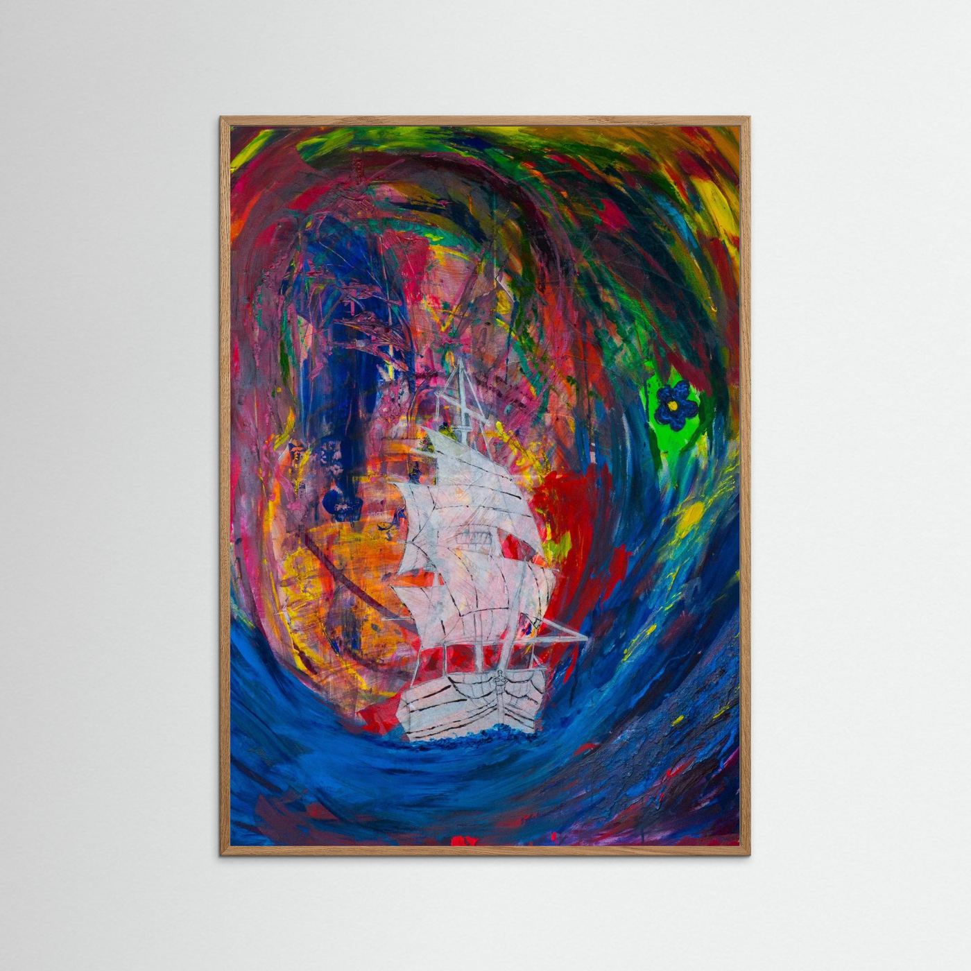 Limitierter Kunstdruck - Die blaue Blume - BYJANNI