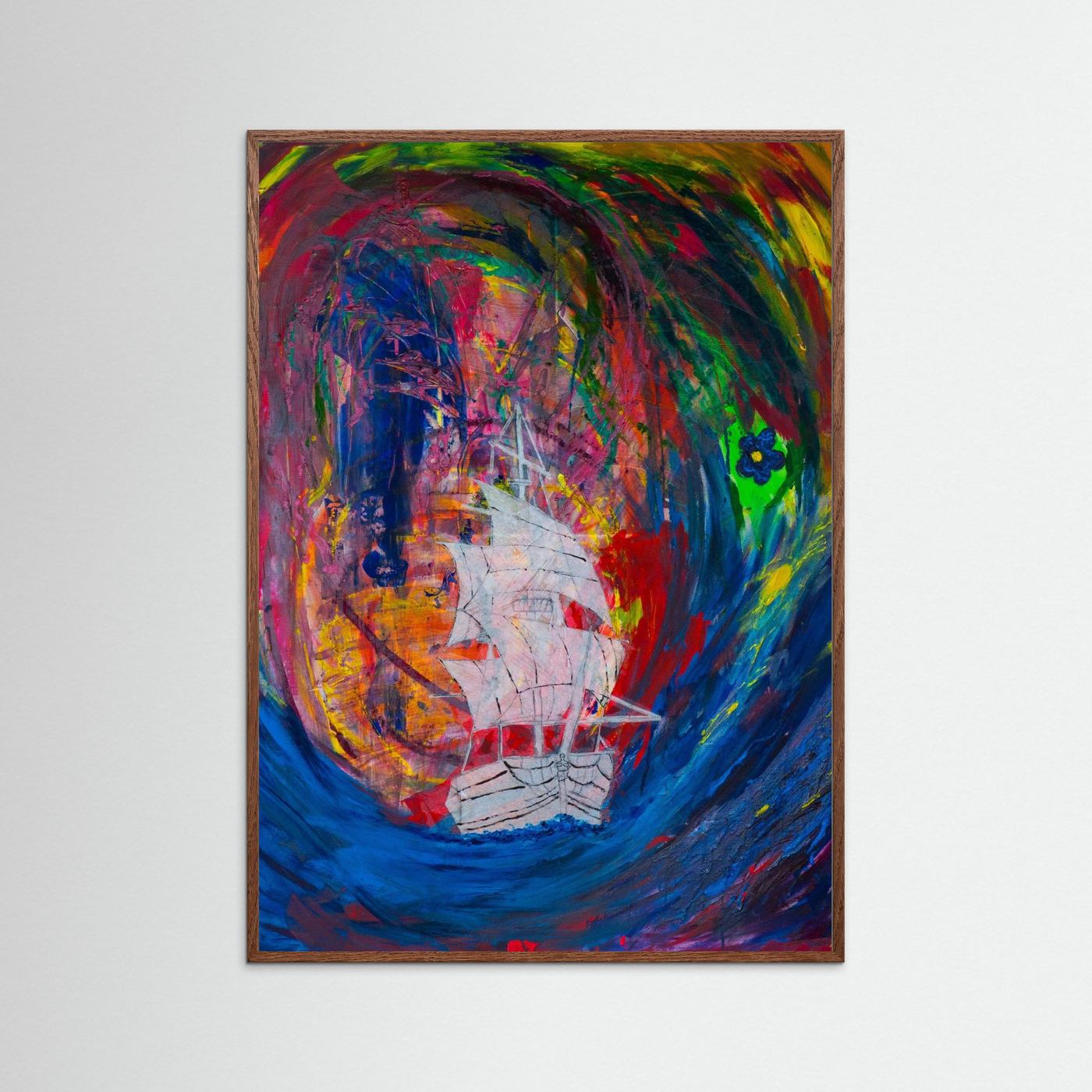 Limitierter Kunstdruck - Die blaue Blume - BYJANNI