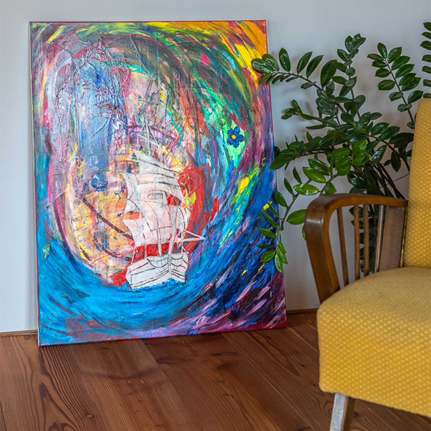 Original - Die blaue Blume – Bild 3