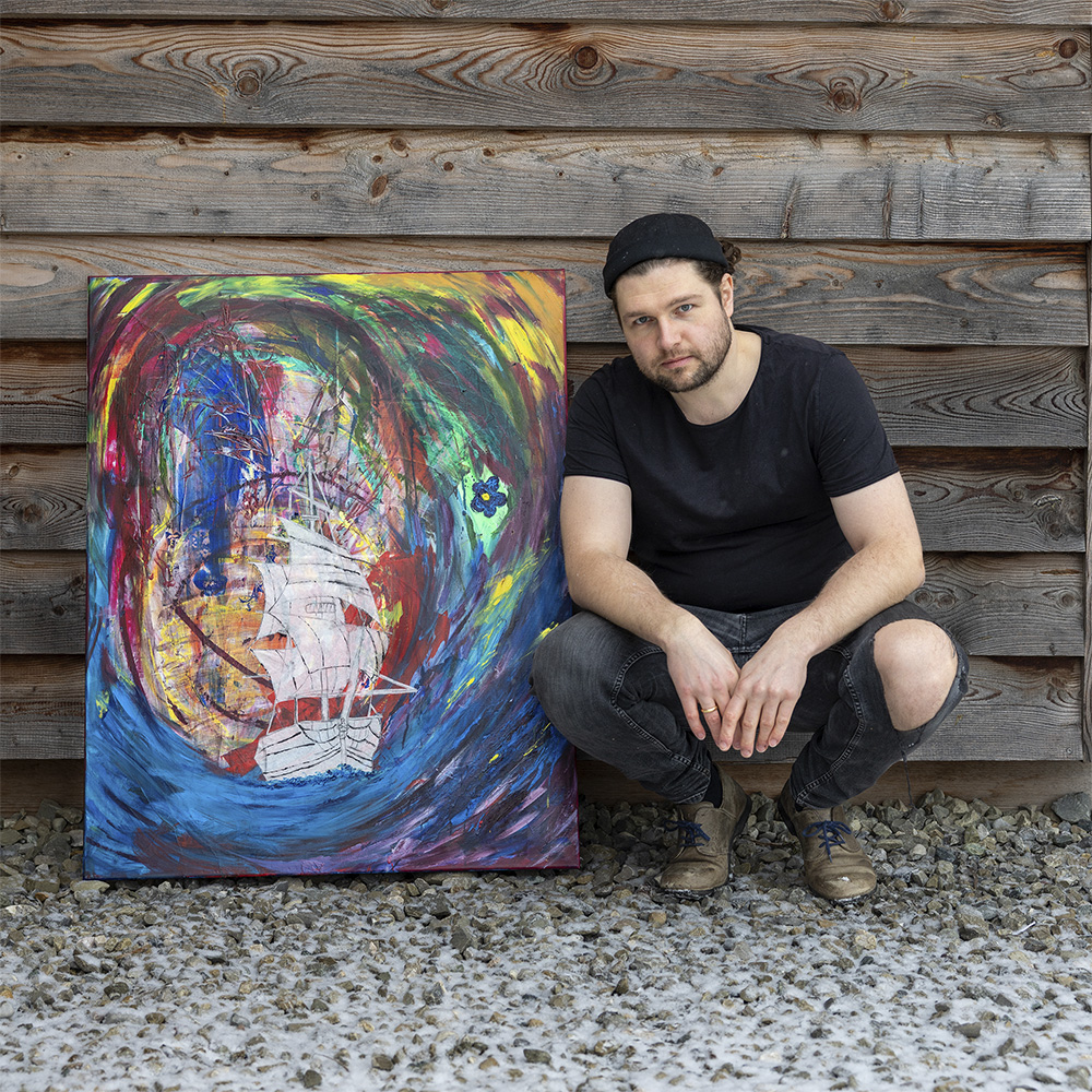 Original - Die blaue Blume – Bild 2