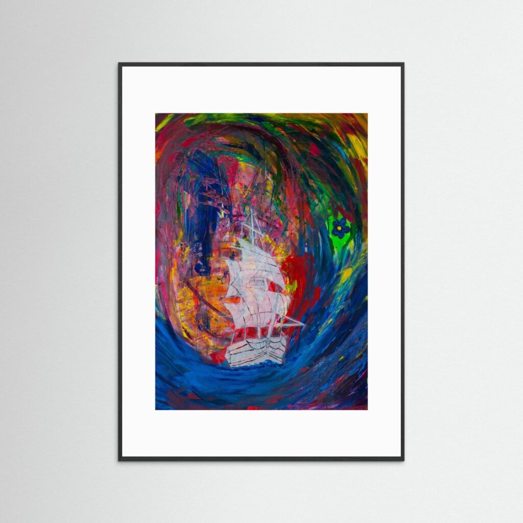 mockup-storefront.jpg Limitier Kunstprint - Die blaue Blume